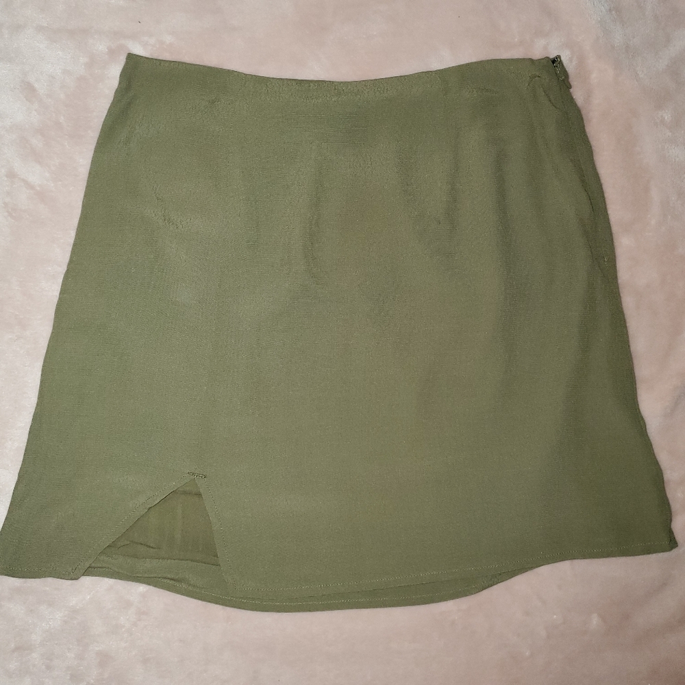 Silence + Noise Mini Skirt with Slit